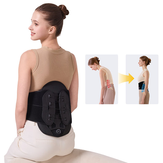 Corelva SlimFit Support Belt posture support before and after